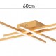 POWERTECH LED φωτιστικό οροφής HLL-0179, 50W, 4500K, 9x60x60cm, χρυσό