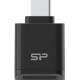 SILICON POWER card reader C200 για micro SD, USB-C, USB 3.2, 180/165MBps, μαύρο