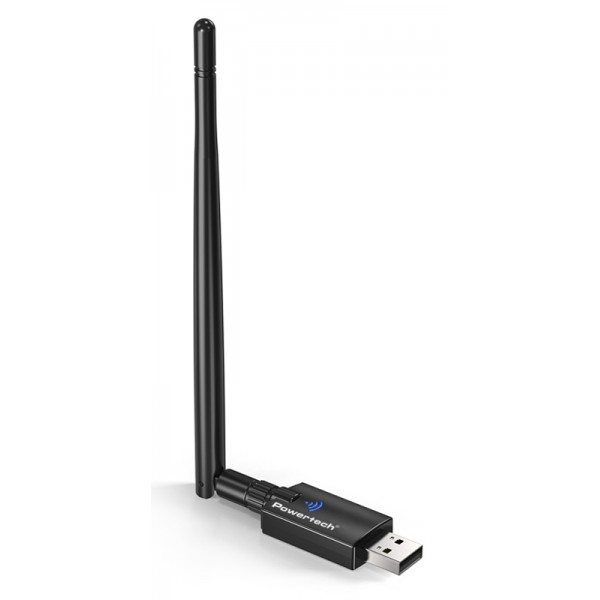 POWERTECH ασύρματος USB αντάπτορας δικτύου & Bluetooth 5.3 PT-1386, 900Mbps WiFi 6 - Κάρτες Δικτύου - USB Dongles