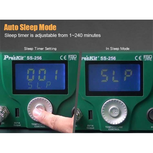 PROSKIT σταθμός συγκόλλησης SS-256B με κολλητήρι, 60W, 200~480 °C