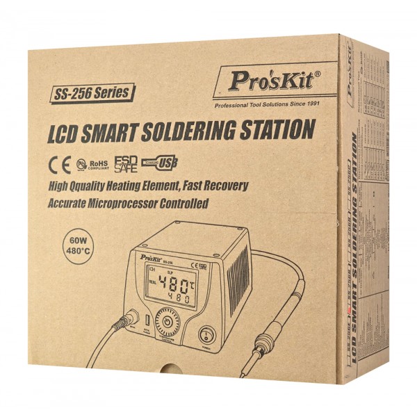 PROSKIT σταθμός συγκόλλησης SS-256B με κολλητήρι, 60W, 200~480 °C