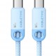 CABLETIME καλώδιο USB-C CT-CM60-PBL, 60W PD, 480Mbps, 0.25m, μπλε