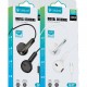 CELEBRAT earphones με μικρόφωνο G37, USB-C σύνδεση, 14.2mm, 1.2m, λευκά