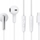 CELEBRAT earphones με μικρόφωνο G37, USB-C σύνδεση, 14.2mm, 1.2m, λευκά