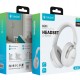 CELEBRAT headphones A40, ασύρματα & ενσύρματα, 40mm, 250mAh, λευκά