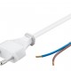 GOOBAY καλώδιο τροφοδοσίας 51345, 2x 0.75mm², 1.5m, λευκό