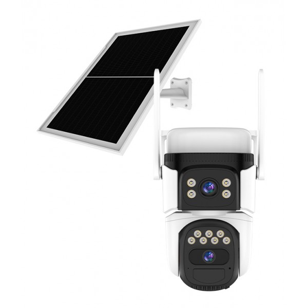 VSTARCAM smart ηλιακή κάμερα CB621DR, dual lens, 3MP, WiFi, SD, PTZ, IP66 - VSTARCAM