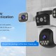 VSTARCAM smart κάμερα CS621SR, triple lens, 2MP, WiFi, SD, PTZ, IP66