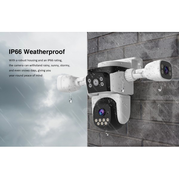 VSTARCAM smart κάμερα CS621SR, triple lens, 2MP, WiFi, SD, PTZ, IP66