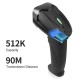 GTCODESTAR barcode scanner X-620F, 1D, ενσύρματο & ασύρματο, 800mAh, μαύρο