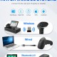 GTCODESTAR barcode scanner X-9701B, 1D & 2D, ενσύρματο & ασύρματο, Bluetooth, 2000mAh, μαύρο