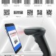 GTCODESTAR barcode scanner X-9701B, 1D & 2D, ενσύρματο & ασύρματο, Bluetooth, 2000mAh, μαύρο