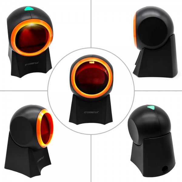 GTCODESTAR επιτραπέζιο barcode scanner GT-8800F, 1D & 2D, ενσύρματο, μαύρο