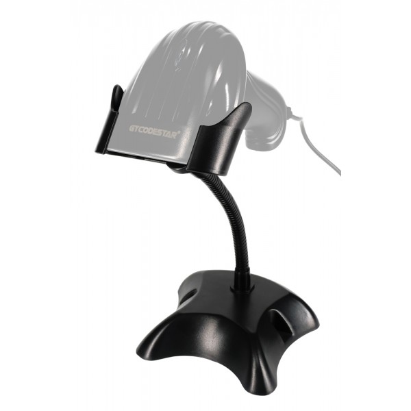 GTCODESTAR βάση για barcode scanner GTC-STAND, εύκαμπτος μεταλλικός βραχίονας, μαύρη - Εξοπλισμός IT