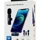 APEXEL ασύρματο μικρόφωνο APL-MIC003, USB-C, 2.4GHz, μαύρο