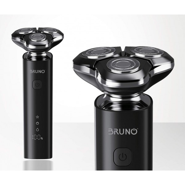 BRUNO BRN-0223 Ξυριστική Μηχανή Προσώπου επαναφορτιζόμενη, μαύρη - Προσωπική Περιποίηση