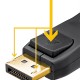 GOOBAY καλώδιο DisplayPort 74744, 8K/120Hz, 40 Gbps, 2m, μαύρο