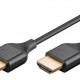 GOOBAY καλώδιο HDMI 75293 με Ethernet, slim, 4K/60Hz, 18 Gbps, 1m, μαύρο