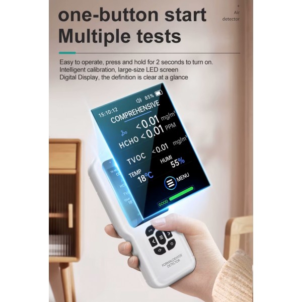 NOYAFA ψηφιακός μετρητής περιβάλλοντος JMS17, 4 σε 1, επαναφορτιζόμενος