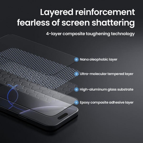 NILLKIN tempered glass 2.5D CP+ Pro για Apple iPhone 16 Pro