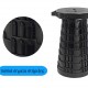HOME USE πτυσσόμενο καρεκλάκι HUH-0230, αντοχή έως 250kg, 25.5x45cm, μαύρο