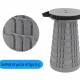 HOME USE πτυσσόμενο καρεκλάκι HUH-0231, αντοχή έως 250kg, 25.5x45cm, γκρι