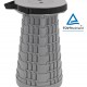 HOME USE πτυσσόμενο καρεκλάκι HUH-0231, αντοχή έως 250kg, 25.5x45cm, γκρι