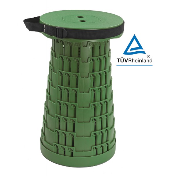 HOME USE πτυσσόμενο καρεκλάκι HUH-0232, αντοχή έως 250kg, 25.5x45cm, πράσινο - HOME USE
