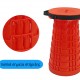 POWERTECH πτυσσόμενο καρεκλάκι HUH-0233, αντοχή έως 250kg, 25.5x45cm, κόκκινο