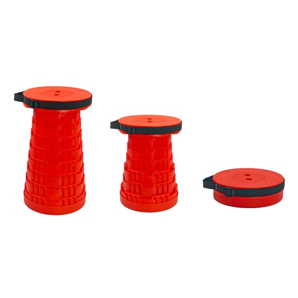 POWERTECH πτυσσόμενο καρεκλάκι HUH-0233, αντοχή έως 250kg, 25.5x45cm, κόκκινο - Είδη Παραλίας