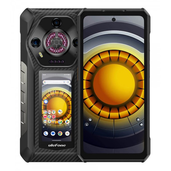 ULEFONE smartphone Armor 30 Pro, 6.95" & 3.4", 16/512GB, 5G, 12800mAh, IP68/IP69K, μαύρο - Smartphones