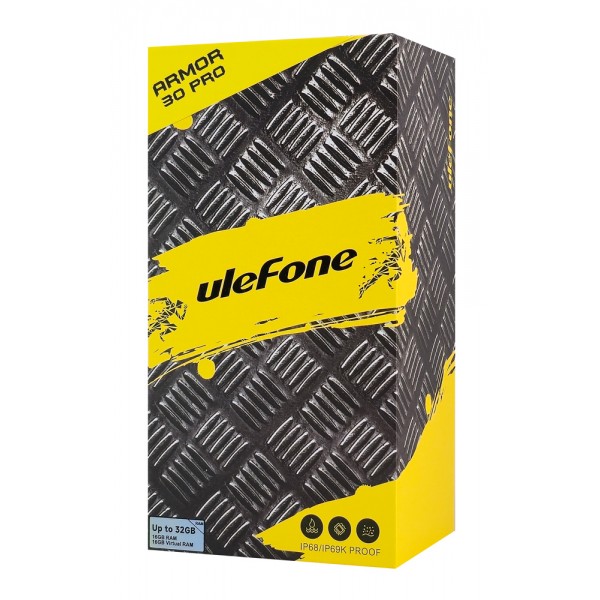 ULEFONE smartphone Armor 30 Pro, 6.95" & 3.4", 16/512GB, 5G, 12800mAh, IP68/IP69K, μαύρο