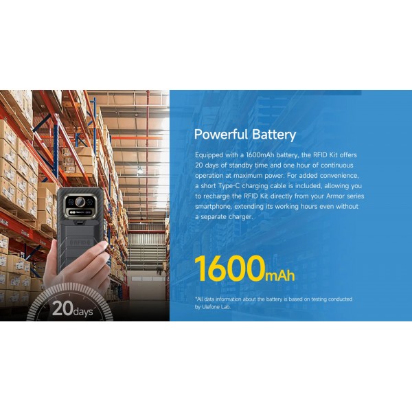 ULEFONE RFID reader UAN06, συμβατός με Armor θήκες, Bluetooth, 1600mAh