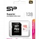 SILICON POWER κάρτα μνήμης microSDXC Superior, 128GB, C10 UHS-I U3 A1 V30