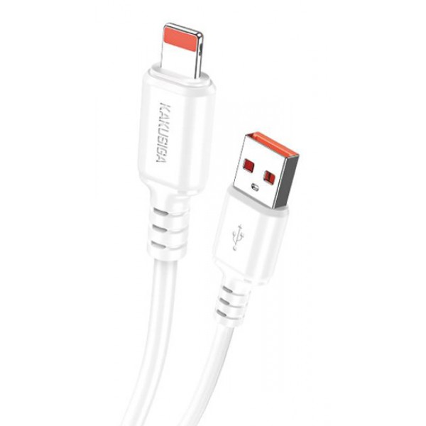 KAKUSIGA καλώδιο Lightning σε USB KSC-982, 3A, 480Mbps, 1m, λευκό - USB