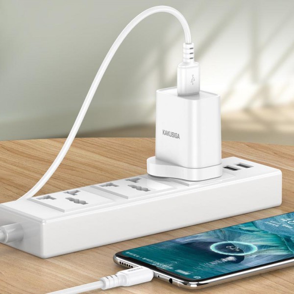 KAKUSIGA καλώδιο micro USB σε USB KSC-982, 3A, 480Mbps, 1m, μαύρο - USB