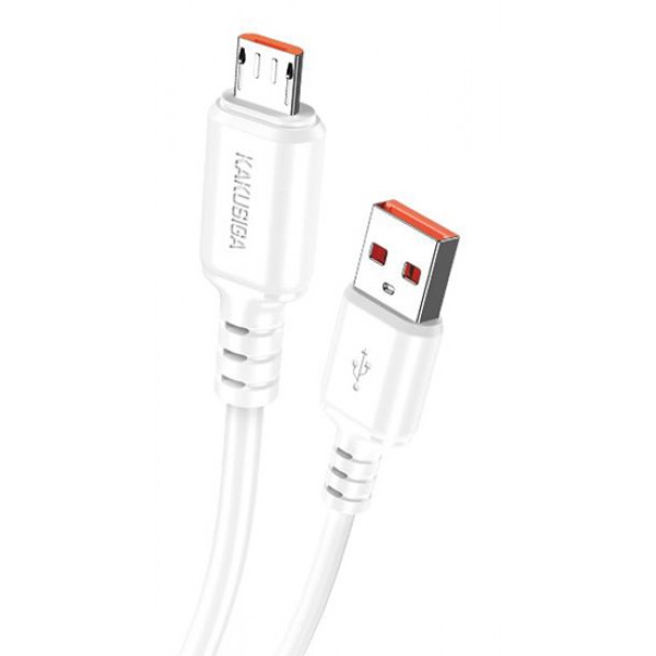 KAKUSIGA καλώδιο micro USB σε USB KSC-982, 3A, 480Mbps, 1m, λευκό - USB