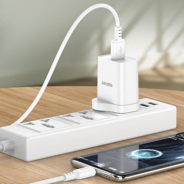 KAKUSIGA καλώδιο USB-C σε USB KSC-982, 3A, 480Mbps, 1m, μαύρο - USB-C (Type-C)