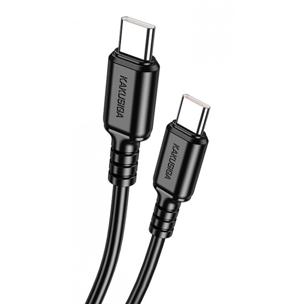 KAKUSIGA καλώδιο USB-C σε USB-C KSC-982, 60W, 480Mbps, 1m, μαύρο - USB-C (Type-C)