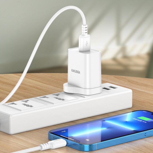 KAKUSIGA καλώδιο Lightning σε USB-C KSC-982, 20W, 480Mbps, 1m, μαύρο - KAKUSIGA