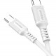 KAKUSIGA καλώδιο USB-C σε USB-C KSC-984, σιλικόνης, 60W, 480Mbps, 1m, λευκό