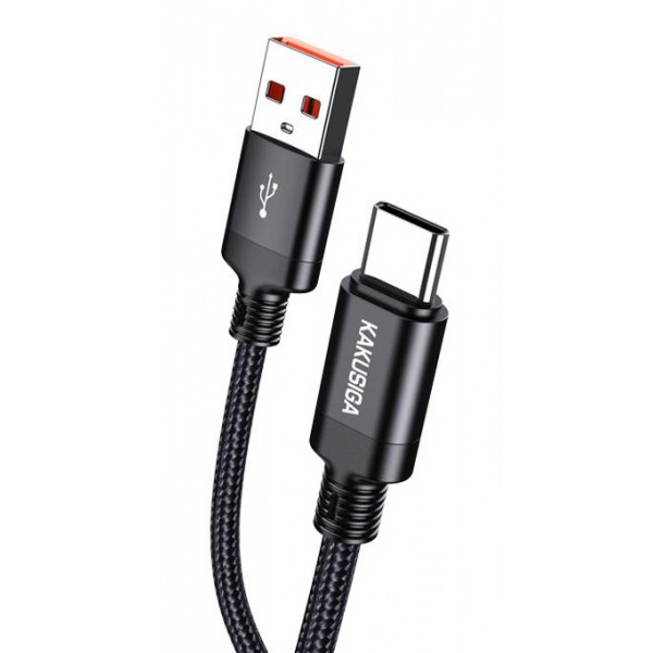 KAKUSIGA καλώδιο USB-C σε USB KSC-970, 3A, 480Mbps, 1m, μαύρο - USB-C (Type-C)