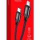KAKUSIGA καλώδιο Lightning σε USB-C KSC-970, 27W, 480Mbps, 1m, μαύρο