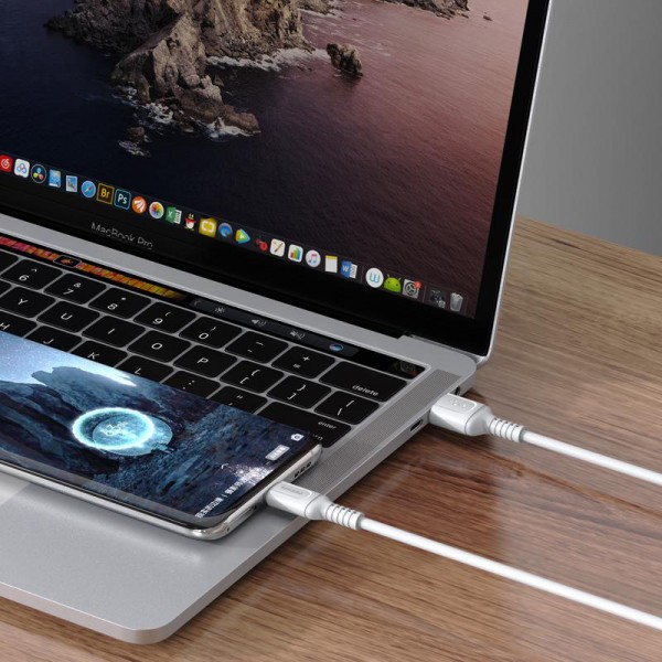KAKUSIGA καλώδιο USB-C σε USB KSC-805, 3A, 480Mbps, 1m, λευκό - USB-C (Type-C)