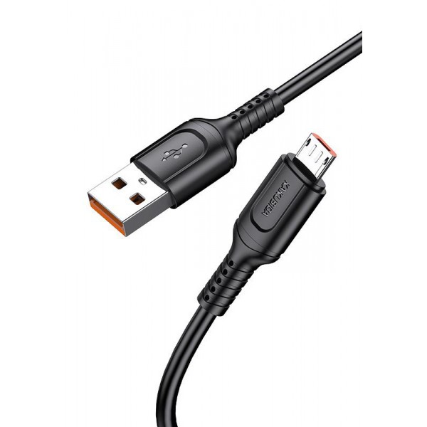 KAKUSIGA καλώδιο micro USB σε USB KSC-805, 2.4A, 480Mbps, 1m, μαύρο