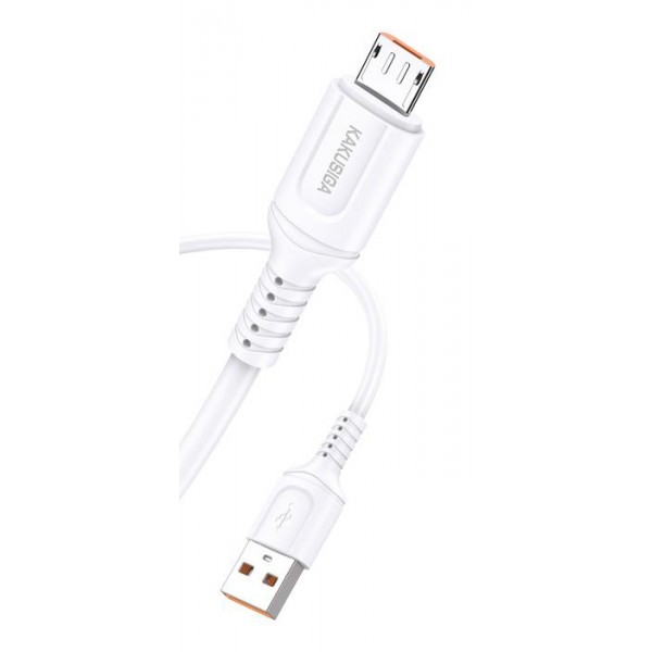 KAKUSIGA καλώδιο micro USB σε USB KSC-805, 2.4A, 480Mbps, 1m, λευκό - USB