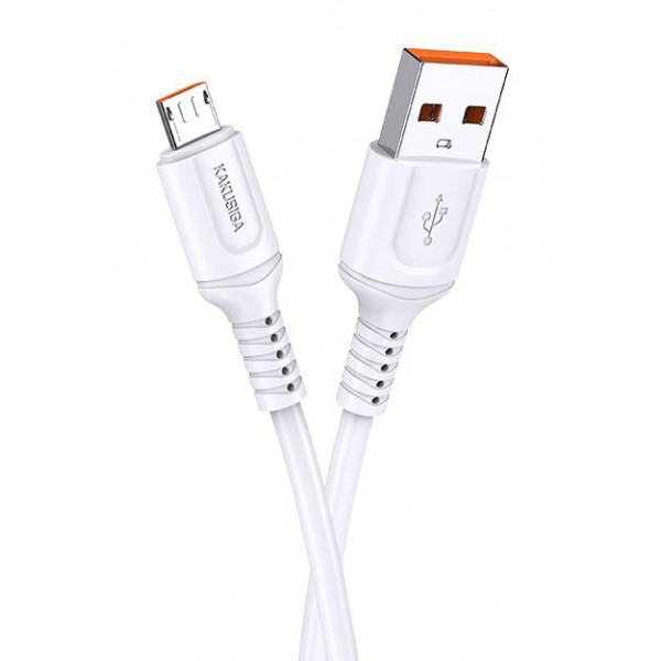 KAKUSIGA καλώδιο micro USB σε USB KSC-805, 2.4A, 480Mbps, 1m, λευκό