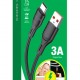 KAKUSIGA καλώδιο USB-C σε USB KSC-953, σιλικόνης, 3A, 480Mbps, 1m, μαύρο