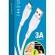KAKUSIGA καλώδιο USB-C σε USB KSC-953, σιλικόνης, 3A, 480Mbps, 1m, λευκό
