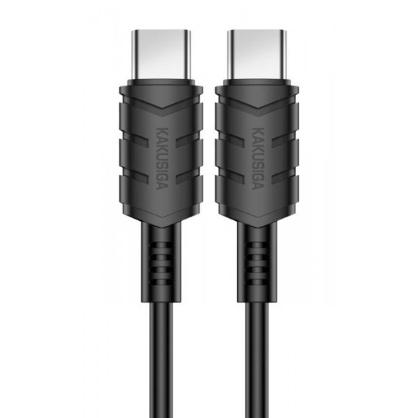 KAKUSIGA καλώδιο USB-C σε USB-C KSC-710, 60W, 480Mbps, 1.2m, μαύρο - USB-C (Type-C)